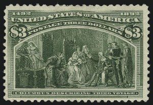 Sale 1061, Lot 3725, 50c-$5.00 1893 Columbian Issue (Scott 240-245)