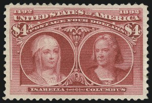 Sale 1061, Lot 3728, 50c-$5.00 1893 Columbian Issue (Scott 240-245)