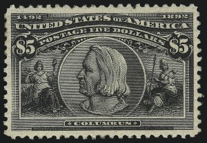 Sale 1061, Lot 3736, 50c-$5.00 1893 Columbian Issue (Scott 240-245)