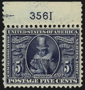 Sale Number 1061, Lot Number 3849, 1902-08 Issues, 1904 and 1907 Commemoratives (Scott 300-330)