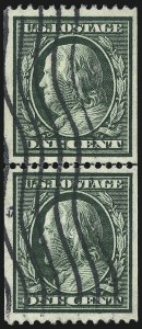 Sale 1061, Lot 3857, 1908-13 Washington-Franklin Issues (Scott 331-396)