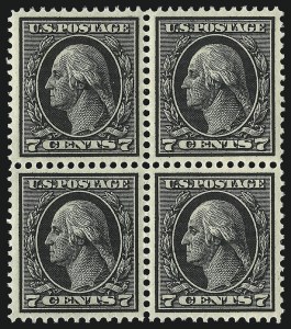 Sale 1061, Lot 3899, 1912-14 Washington-Franklin Issue (Scott 407-459)