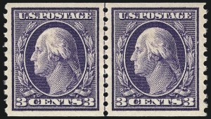 Sale 1061, Lot 3917, 1912-14 Washington-Franklin Issue (Scott 407-459)