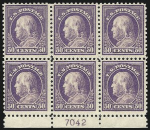 Sale 1061, Lot 3974, 1915-17 Washington-Franklin Issues (Scott 460-518b)