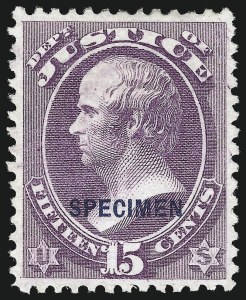 Sale 1061, Lot 4200, Official Specimens