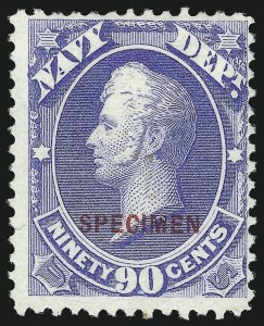 Sale 1061, Lot 4204, Official Specimens