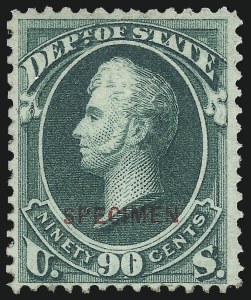 Sale 1061, Lot 4205, Official Specimens