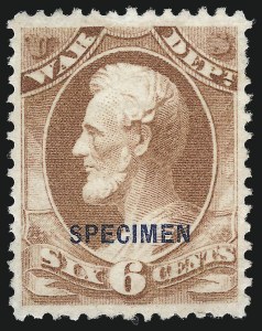 Sale 1061, Lot 4211, Official Specimens