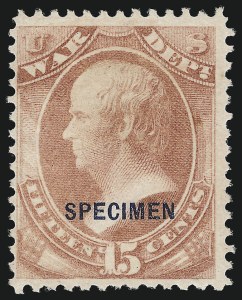 Sale 1061, Lot 4212, Official Specimens