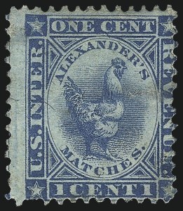 Sale 1061, Lot 4326, Private Die Match Stamps, Akron thru Wm. Gates