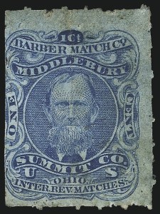 Sale 1061, Lot 4330, Private Die Match Stamps, Akron thru Wm. Gates