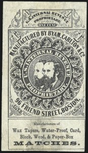 Sale 1061, Lot 4345, Private Die Match Stamps, Akron thru Wm. Gates