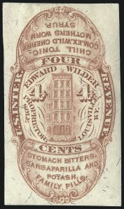 Sale 1061, Lot 4486, Private Die Medicine Stamps, Kelly thru Zeilin