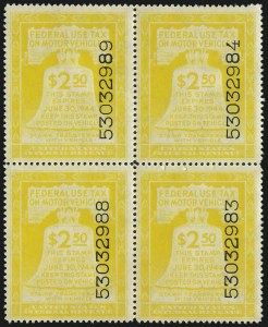 Sale 1061, Lot 4503, Motor Vehicle Tax thru Hunting Permits