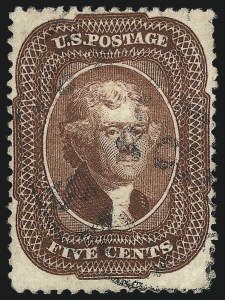 Sale 1062, Lot 140, 1c-5c 1857-60 Issue (Scott 18-30A)