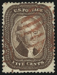 Sale 1062, Lot 142, 1c-5c 1857-60 Issue (Scott 18-30A)