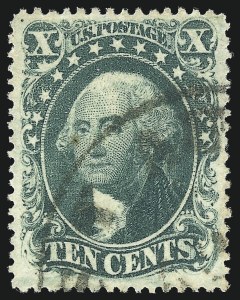Sale 1062, Lot 146, 10c-90c 1857-60 Issue (Scott 31-39)
