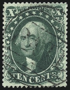 Sale 1062, Lot 148, 10c-90c 1857-60 Issue (Scott 31-39)