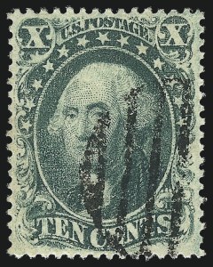 Sale 1062, Lot 149, 10c-90c 1857-60 Issue (Scott 31-39)
