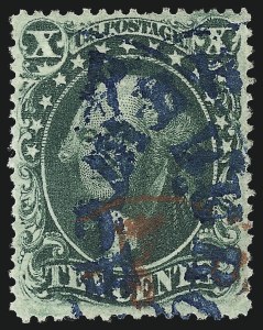 Sale 1062, Lot 151, 10c-90c 1857-60 Issue (Scott 31-39)
