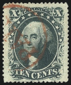 Sale 1062, Lot 152, 10c-90c 1857-60 Issue (Scott 31-39)