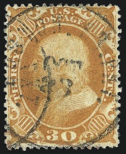 Sale 1062, Lot 162, 10c-90c 1857-60 Issue (Scott 31-39)