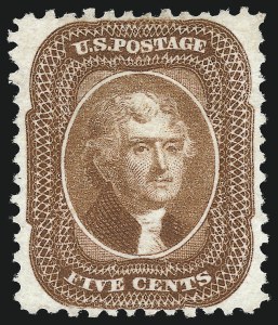 Sale 1062, Lot 166, 1875 Reprint of 1857-60 Issue (Scott 40-47)