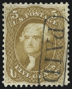Sale 1062, Lot 195, 1861-66 Issue (Scott 56-69)