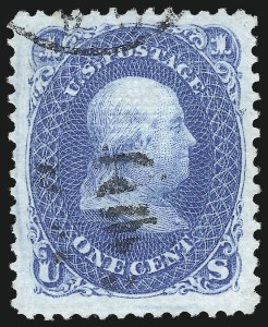 Sale 1062, Lot 268, 1867-68 Grilled Issue (Scott 79-101)