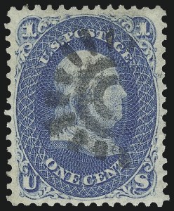 Sale 1062, Lot 275, 1867-68 Grilled Issue (Scott 79-101)