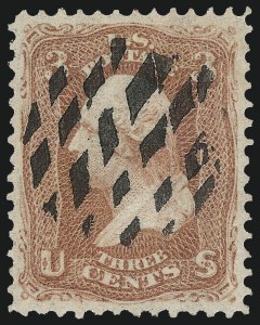 Sale 1062, Lot 279, 1867-68 Grilled Issue (Scott 79-101)