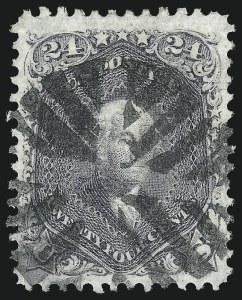 Sale 1062, Lot 286, 1867-68 Grilled Issue (Scott 79-101)