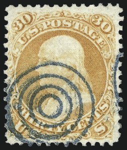 Sale 1062, Lot 287, 1867-68 Grilled Issue (Scott 79-101)
