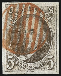 Sale 1062, Lot 29, 1847 Issue and 1875 Reproduction of 1847 Issue (Scott 1-4)