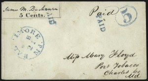 Sale 1062, Lot 3, Postmasters Provisionals