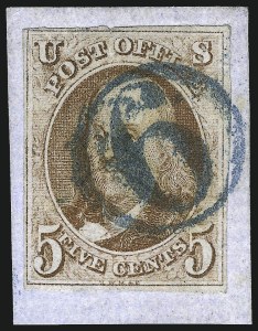 Sale 1062, Lot 37, 1847 Issue and 1875 Reproduction of 1847 Issue (Scott 1-4)