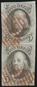 Sale 1062, Lot 41, 1847 Issue and 1875 Reproduction of 1847 Issue (Scott 1-4)