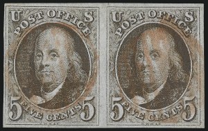 Sale 1062, Lot 42, 1847 Issue and 1875 Reproduction of 1847 Issue (Scott 1-4)