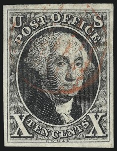 Sale 1062, Lot 50, 1847 Issue and 1875 Reproduction of 1847 Issue (Scott 1-4)