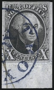 Sale 1062, Lot 52, 1847 Issue and 1875 Reproduction of 1847 Issue (Scott 1-4)