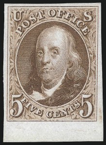 Sale 1062, Lot 56, 1847 Issue and 1875 Reproduction of 1847 Issue (Scott 1-4)