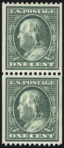 Sale Number 1062, Lot Number 560, 1909 Commemoratives, 1910-13 Washington-Franklin Issue (Scott 369-396)