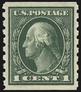 Sale 1062, Lot 598, 1913-15 Panama-Pacific, 1912-14 Washington-Franklin Issue (Scott 397-423)