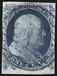 Sale 1062, Lot 60, 1c 1851-56 Issue (Scott 5-9)