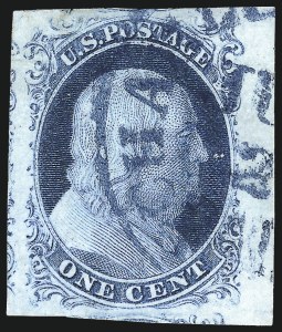 Sale 1062, Lot 61, 1c 1851-56 Issue (Scott 5-9)