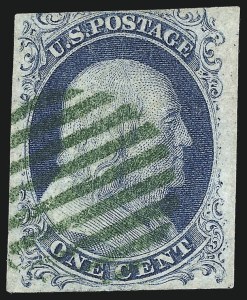 Sale 1062, Lot 65, 1c 1851-56 Issue (Scott 5-9)
