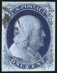 Sale 1062, Lot 69, 1c 1851-56 Issue (Scott 5-9)
