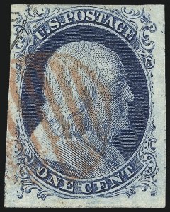 Sale 1062, Lot 72, 1c 1851-56 Issue (Scott 5-9)