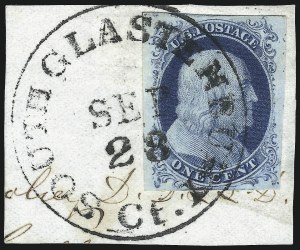 Sale 1062, Lot 75, 1c 1851-56 Issue (Scott 5-9)