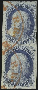 Sale 1062, Lot 79, 1c 1851-56 Issue (Scott 5-9)